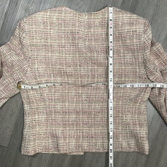 Jones New York Bright Tweed 3/4 Jacket size 8 - Picture 6 of 7